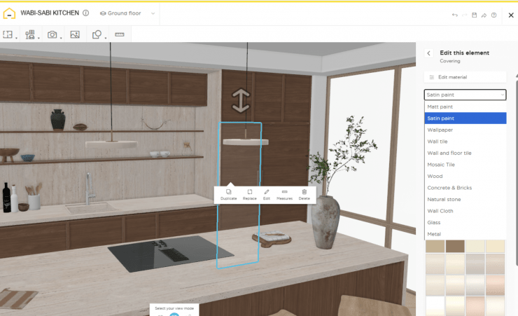 First-person view of our kitchen layout planner