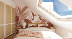 Simple wallpaper styles for a balanced interior.