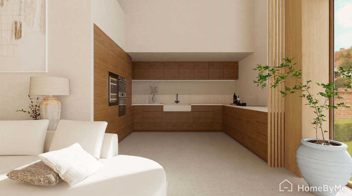 Idée de design inspirant pour une petite cuisine scandinave