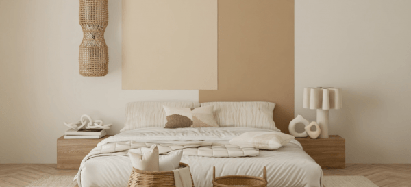 Painted headboard