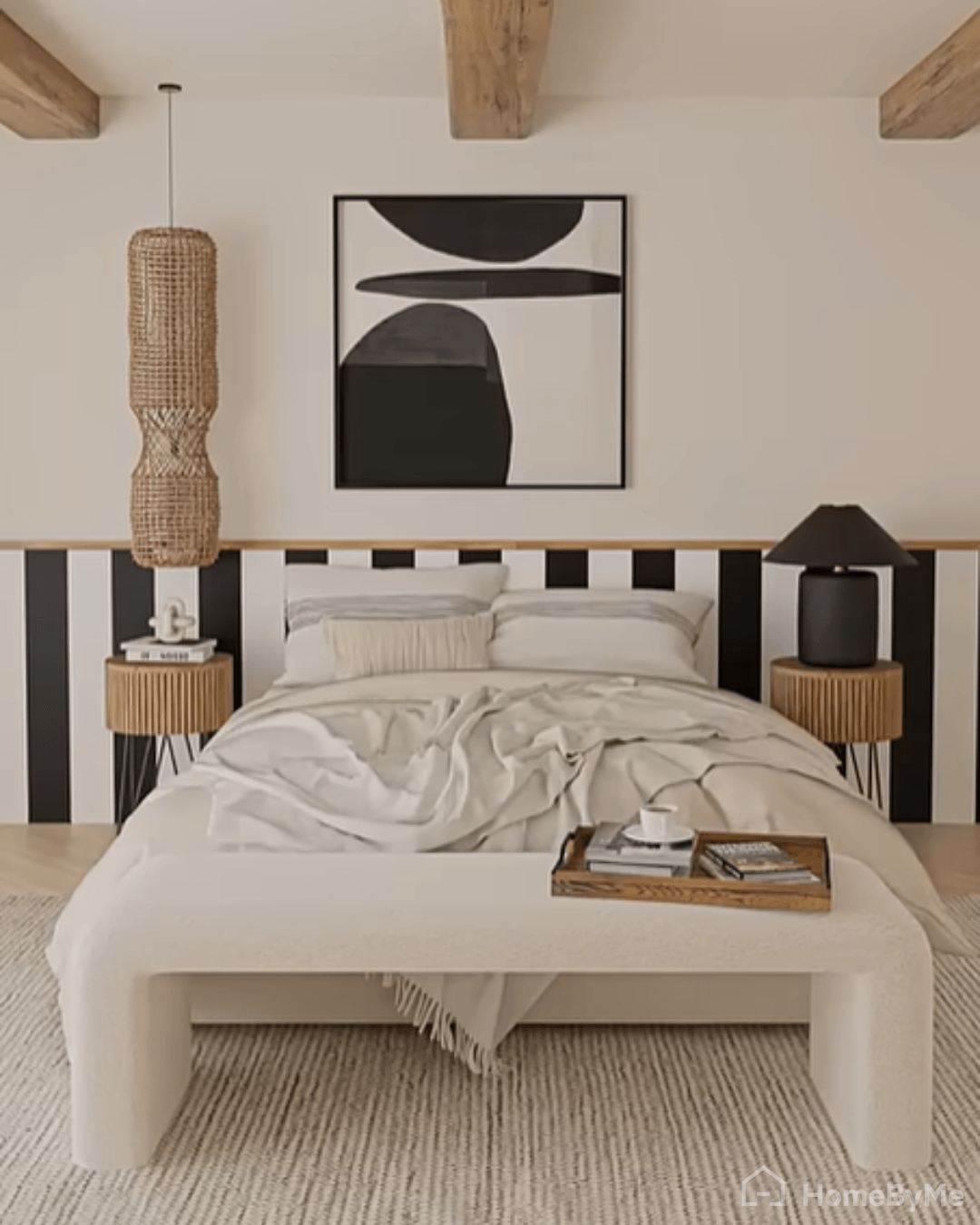 alf wall painted headboard