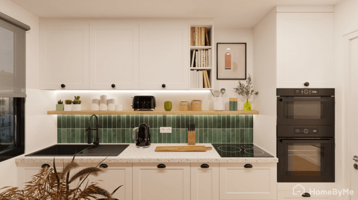Cuisine en I avec éclairage LED - 1