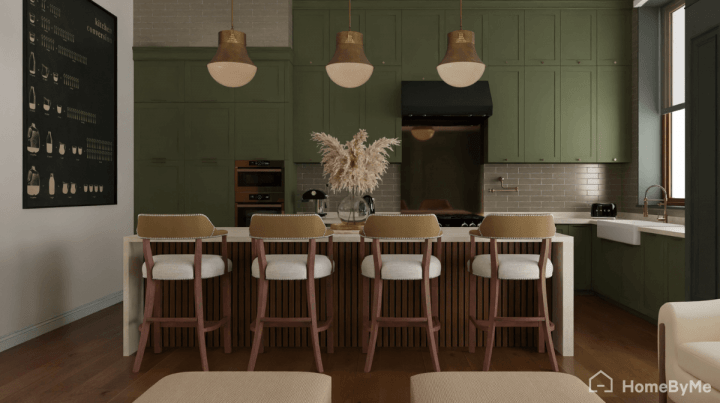 Cuisine en I meuble haut - 1