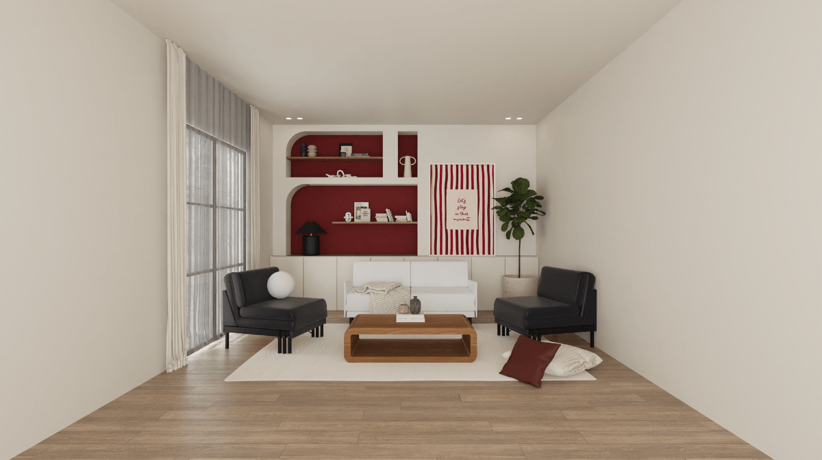 Image 4K d'un salon ultra-modulable avec le mobilier Likoolis