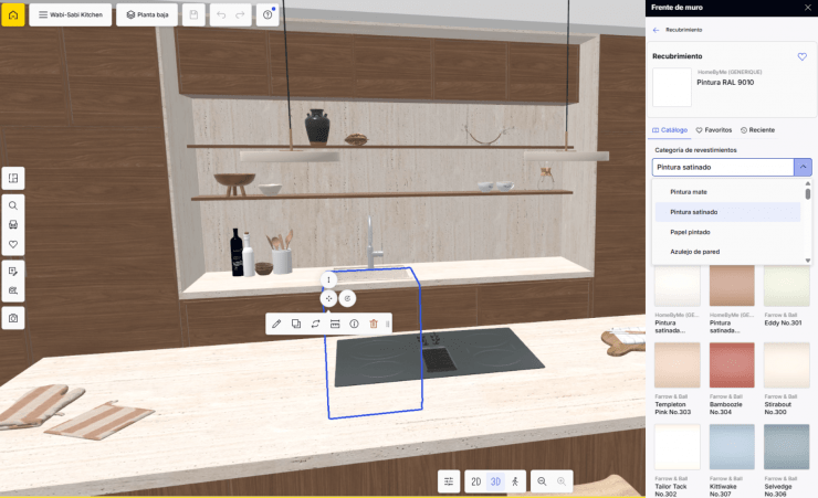 Planificador de cocinas grauito homebyme