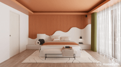 Idée de chambre apaisante tendance de couleur terracota