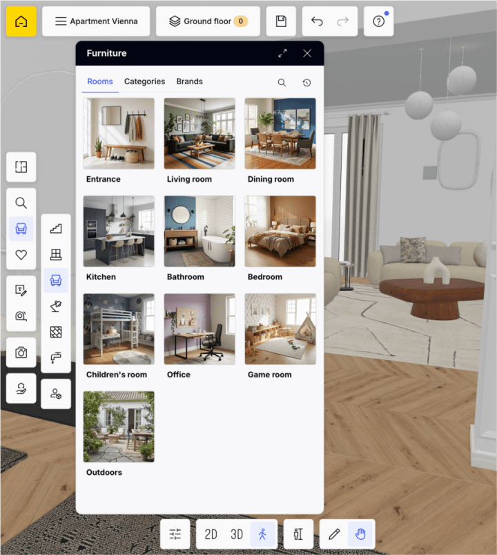 Extract of the homebyme's catalog